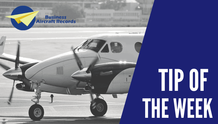 Business Aircraft Records - Tip of the Week