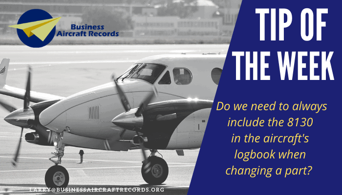 Tip of the week - FAA 8130