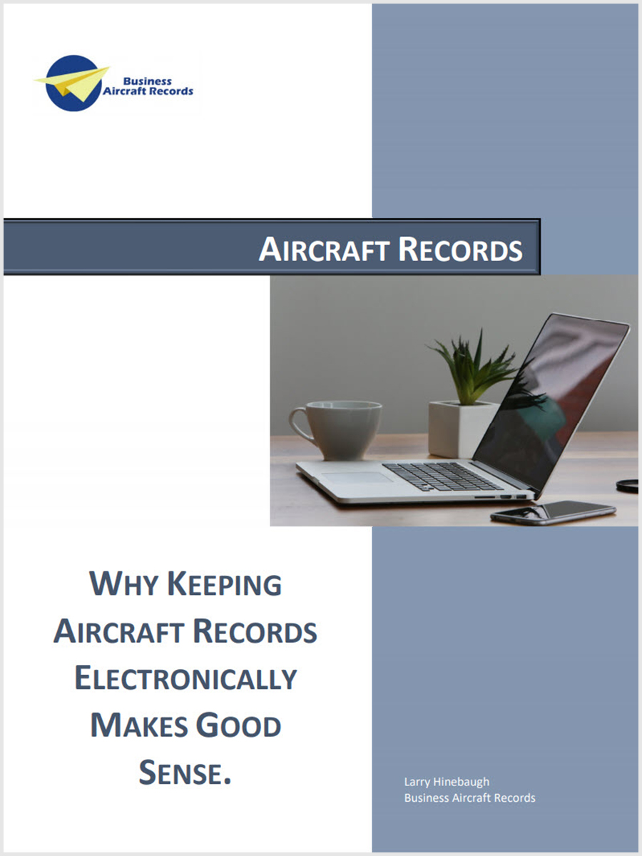 Why Keeping Digital Aircraft Records Makes Good Sense