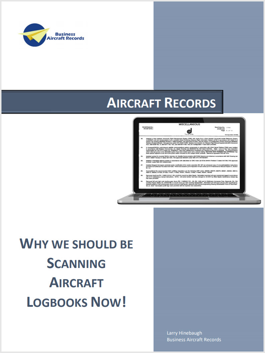 Why We Should Be Scanning Aircraft Logbooks Now